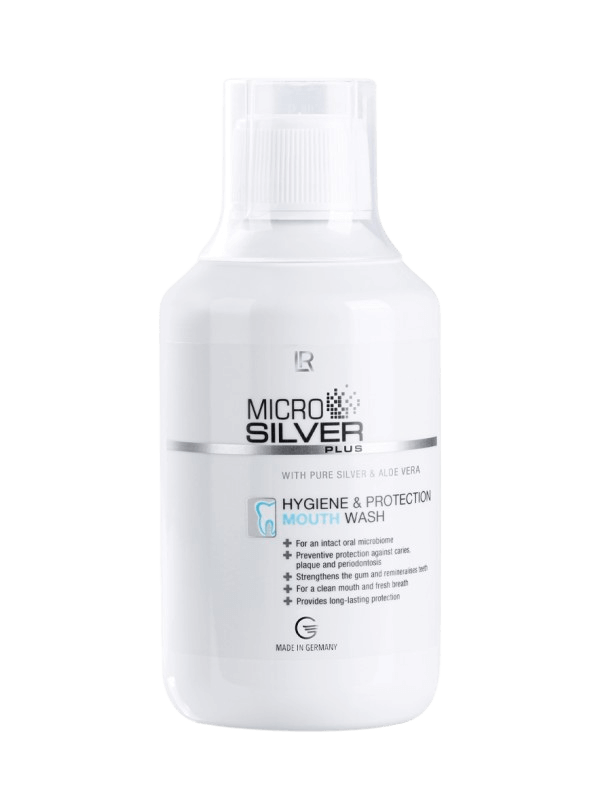 sainlaoe.com-25130-1-Hygiène Buccale Avancée avec LR MICROSILVER PLUS et Aloe Vera Flacon de bain de bouche LR MICROSILVER PLUS avec Aloe Vera pour une hygiène bucco-dentaire optimale et une haleine fraîche.