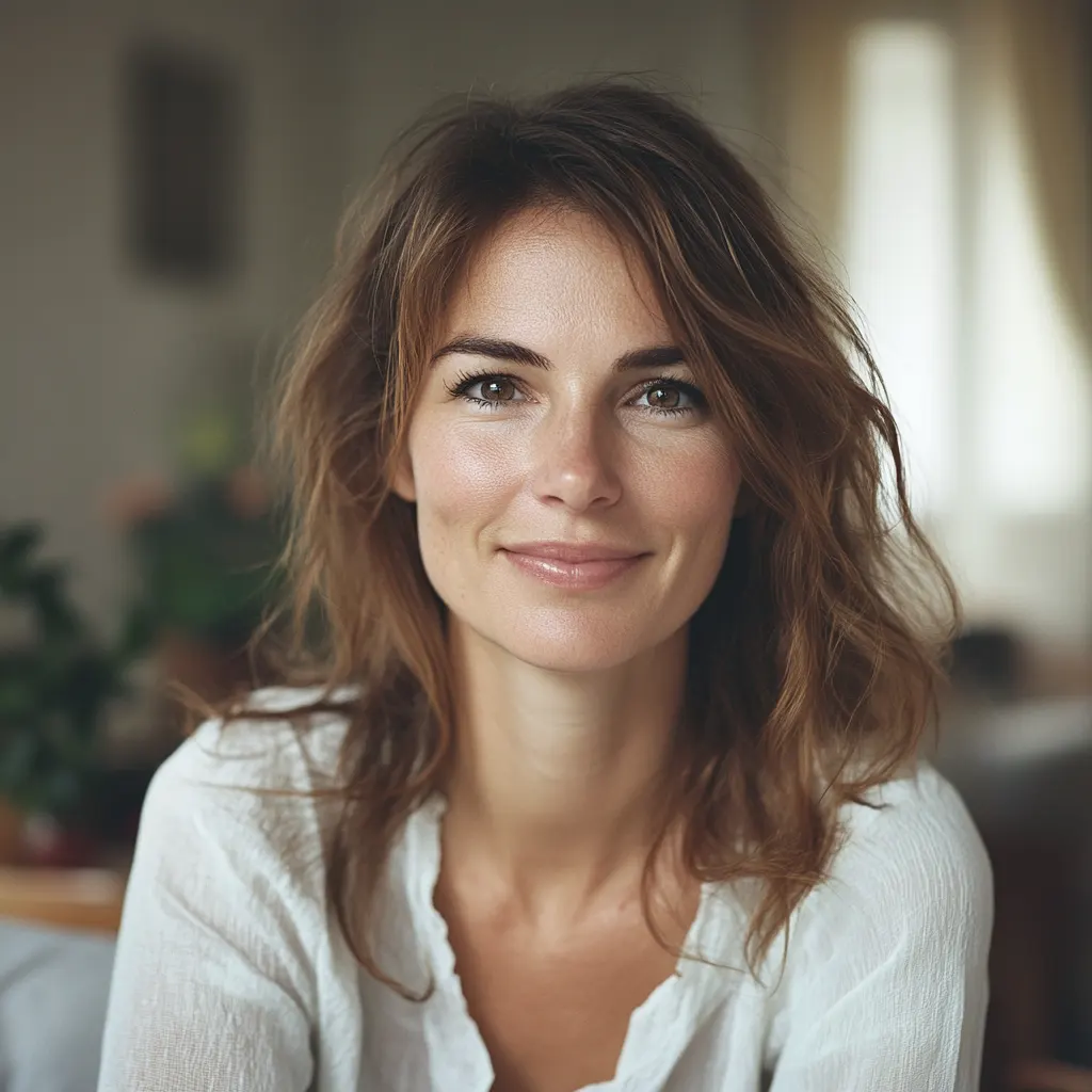 Portrait d'une femme avec une peau éclatante, illustrant l'efficacité des soins anti-âge Zeitgard Pro de LR Health & Beauty, disponibles sur sainaloe.
