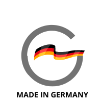 Label indiquant que les produits LR Health & Beauty, disponibles sur Sainaloe, sont fabriqués en Allemagne, garantissant qualité et fiabilité.