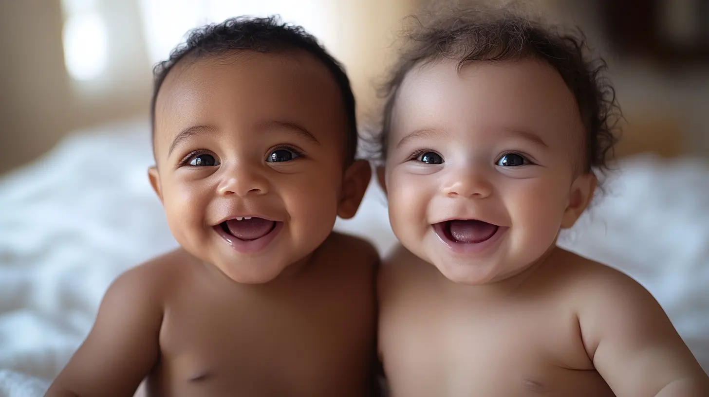 sainaloe.com jumeaux métissés heureux avec aloe vera soin bébé