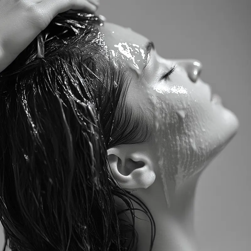 Application d'un masque capillaire nourrissant pour cheveux abîmés, sainaloe.com et LR Health & Beauty.