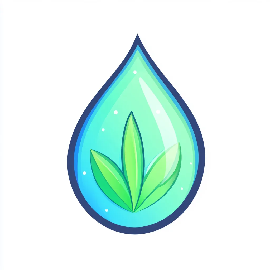 Goutte d’eau avec feuille verte symbolisant hydratation et soutien circulatoire avec LR Health & Beauty sur sainaloe.com.