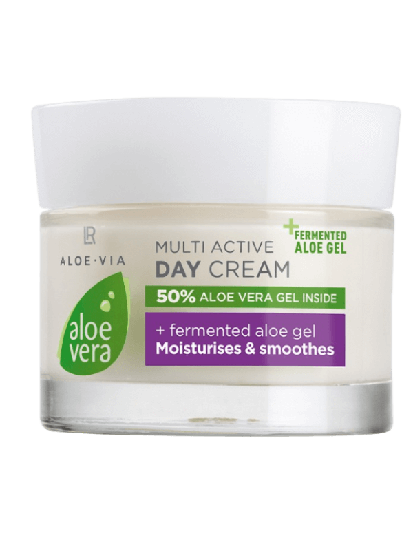 Aloe vera fermenté : crème de jour LR hydratante, nutrition et protection toute la journée.
