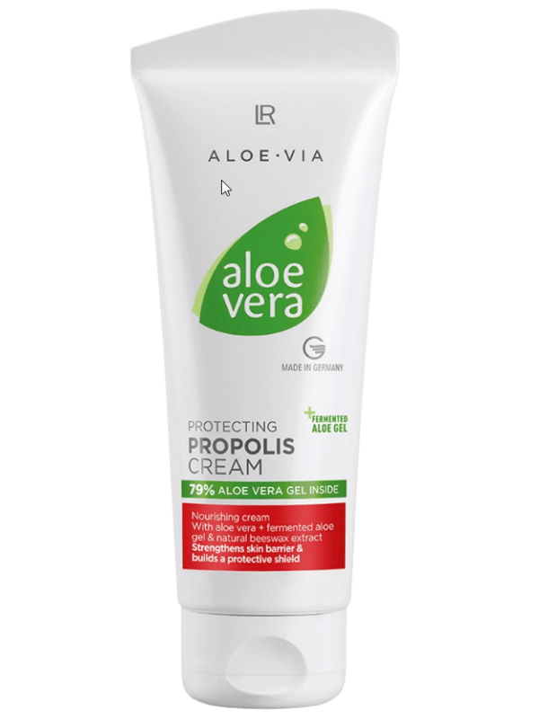 Aloe vera fermenté : crème LR Propolis, nutrition et réparation des zones sèches